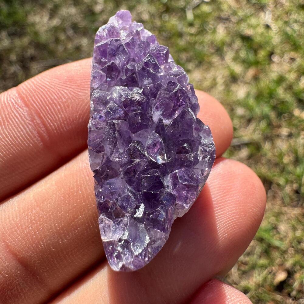 52 carat Amethyst Custom Cut Cabochon Druzy Hand Cut
